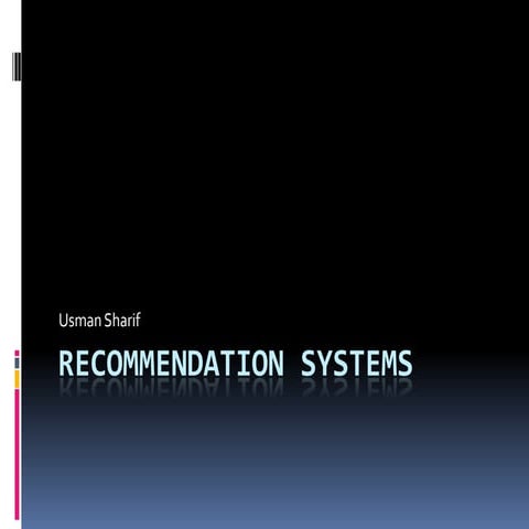 Recommender Systems