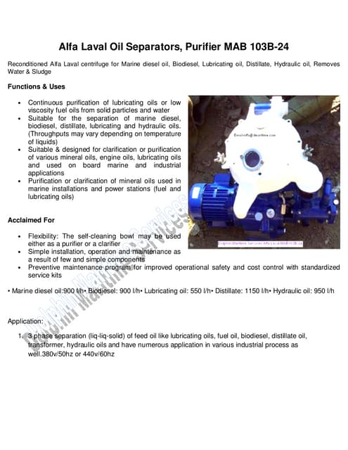Marine Purifier | PPTX