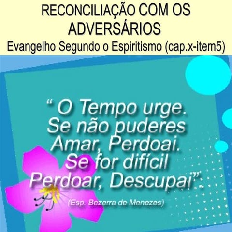 ReconciliaçãO Com Os AdversáRios