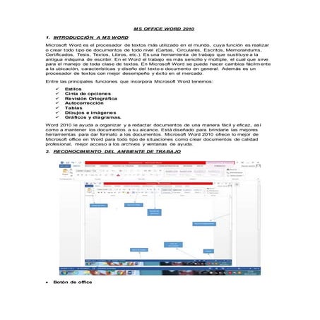 Reconocimiento ambiente de trabajo