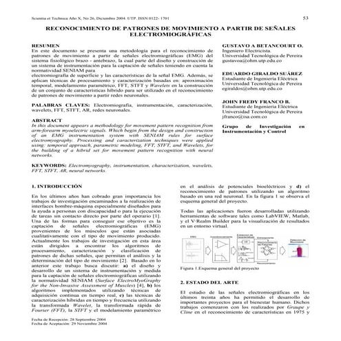 Reconocimiento De Patrones De Movimiento