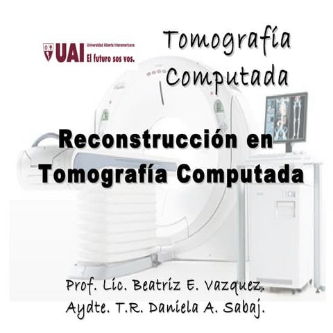 Reconstrucción en TC