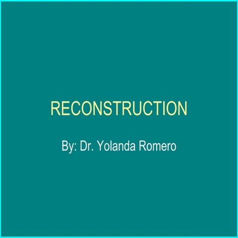 Reconstruction | PPT
