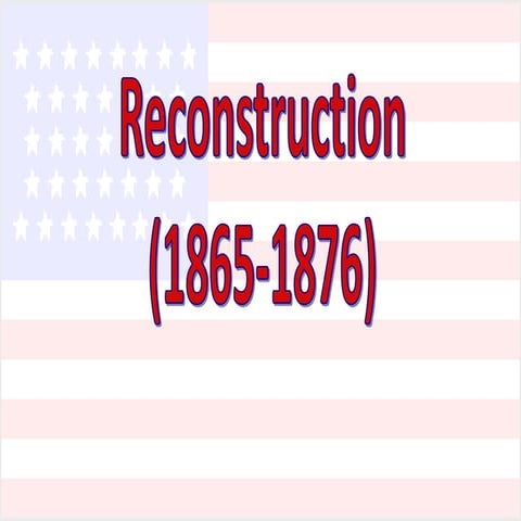Reconstruction 