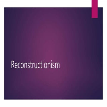 Reconstructionism