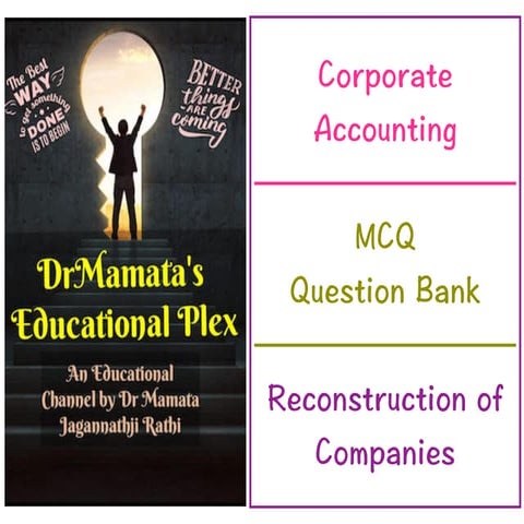 Reconstruction of Companies MCQ 
