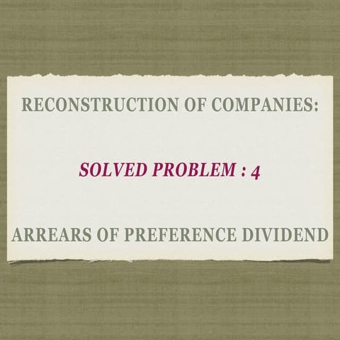 Reconstruction of companies solved problem 