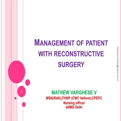 Reconstructive surgery