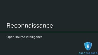 Reconnaissance - For pentesting and user awareness