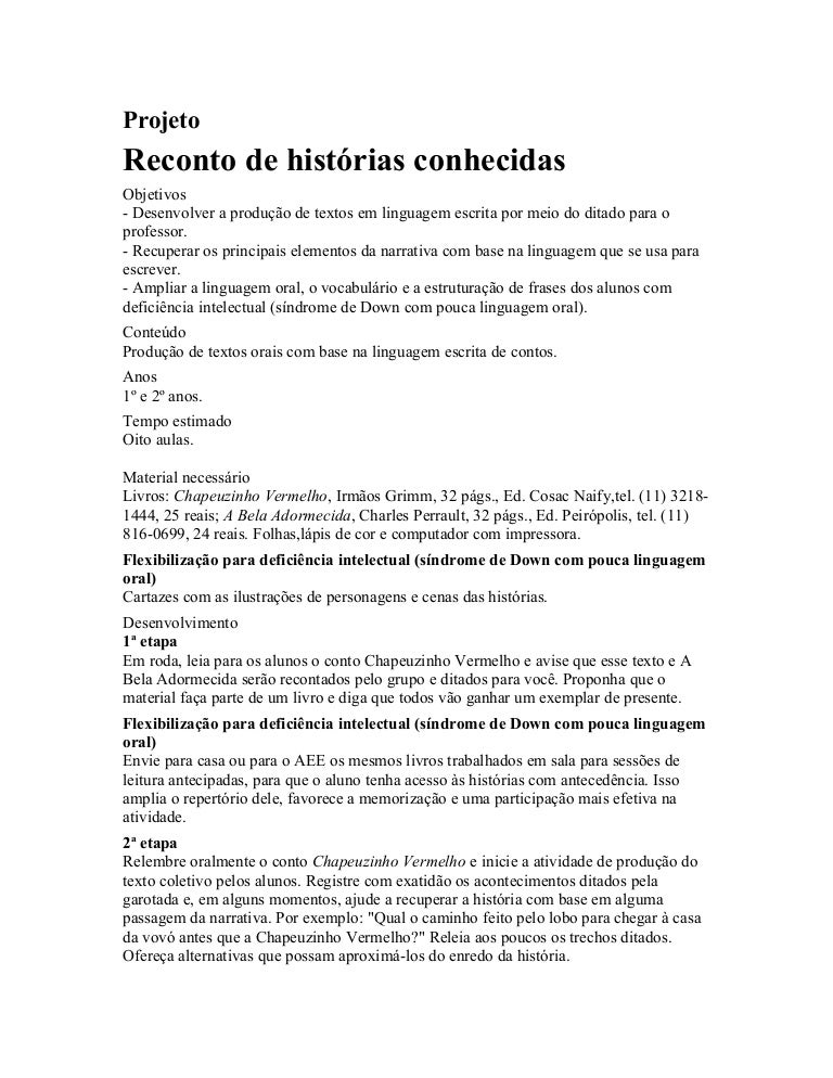 Reconto De Forma Resumida A História Narrada Pela Música