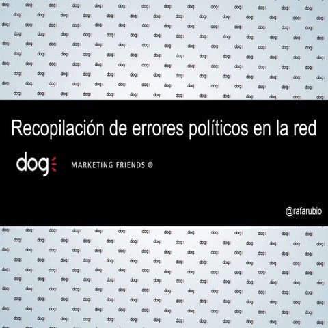Nueva recopilación de errores online en la política española (8.2013)