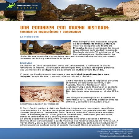 Recopolis noheda-ercavica-ruta-caras | PDF