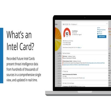 Overview of Recorded Future Intel Cards