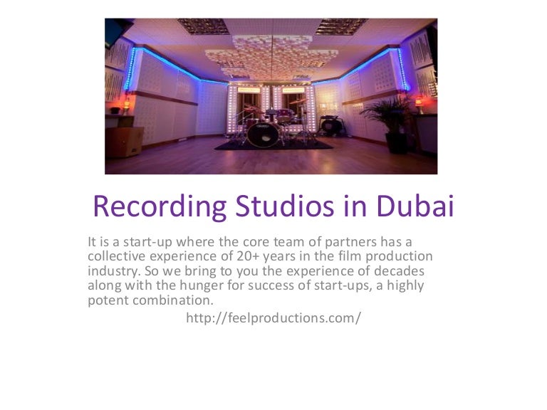 Recording studios in dubai