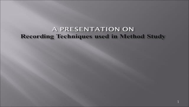 Time study | PPT