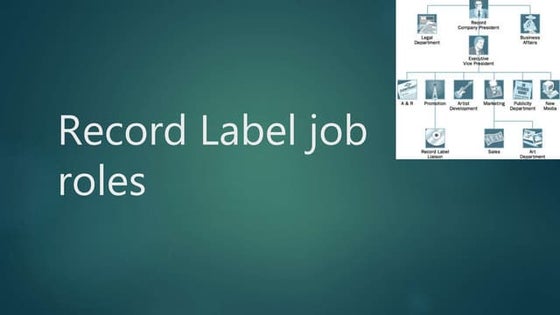 Job roles at a record label | PDF