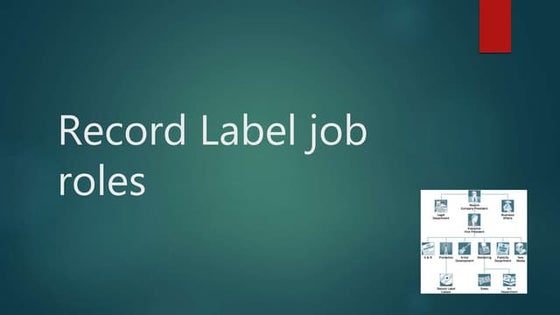 Record label roles | PDF