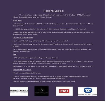 Record Labels