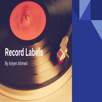 Record labels and music production | PDF