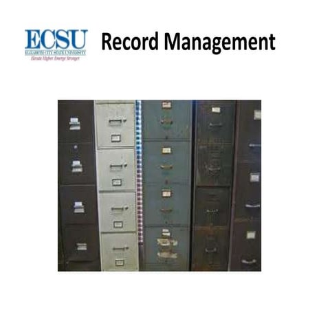 Introduction to Records Management @ UNC-Chapel Hill | PPTX
