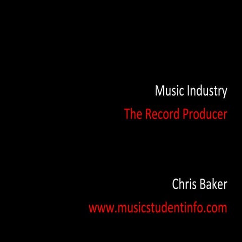 Record Producer | PPT