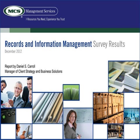 Records and Information Management Survey by MCS Management Services