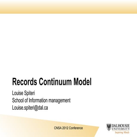 Records Continuum Model