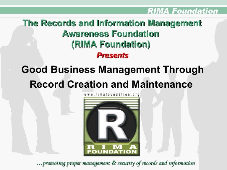 Records Creation And Maintenance