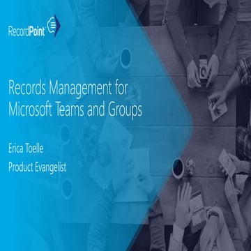 Records Management for Microsoft Teams and Groups
