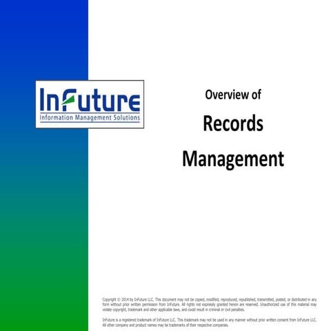 Records management overview - InFuture