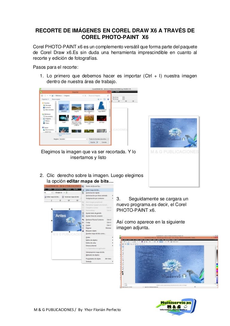 Recorte De Imagenes En Corel Draw X6