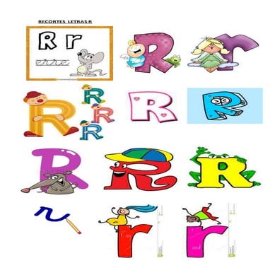 Recortes letras r lenguaje primero | DOCX