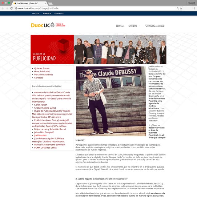 Recorte Web - DuocUC - escom