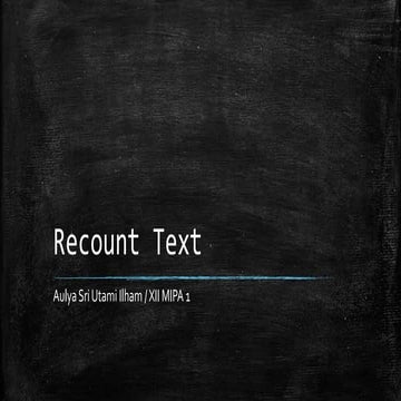 Recount Text