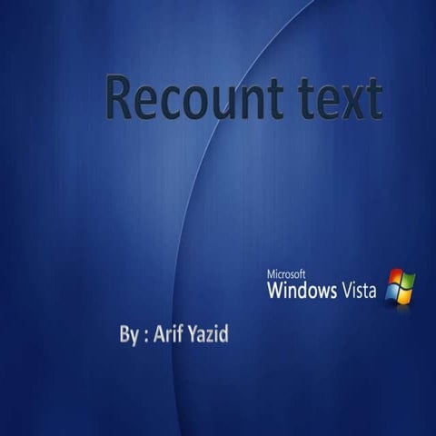 Recount text