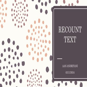 Recount text