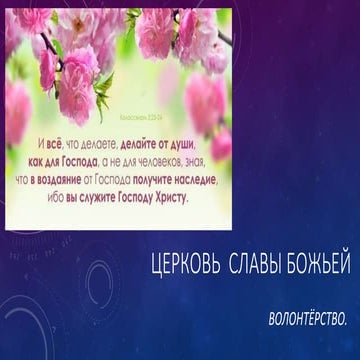 Волонтерство | PPT