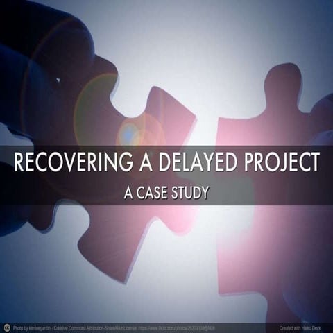 Recovering a delayed project