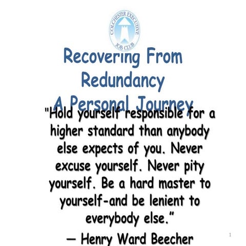 Recovering From Redundancy