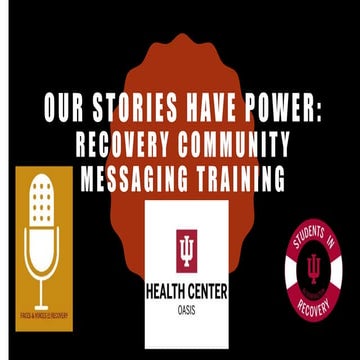 OASIS @ Indiana University-Bloomington, Recovery Messaging | PPTX