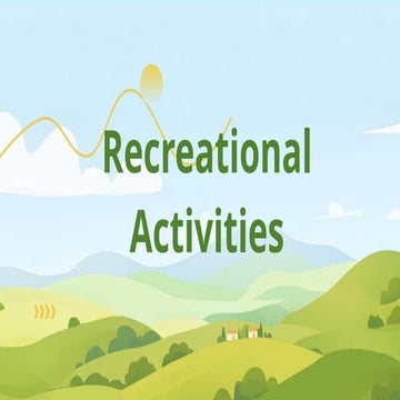 OUTDOOR RECREATIONAL ACTIVITIES: CAMPING | PDF