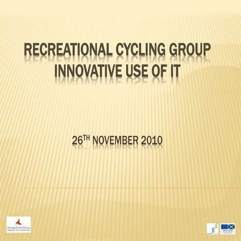 WTI - Recreational cycling and social media workshop slides