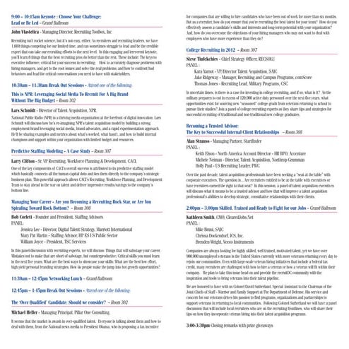 recruitDC Spring 2012