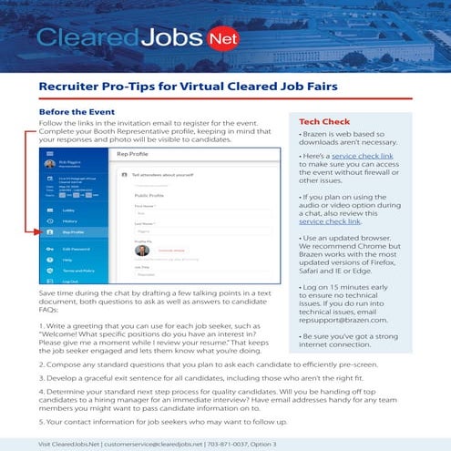 Job fair Best Practices for Employers | PPTX