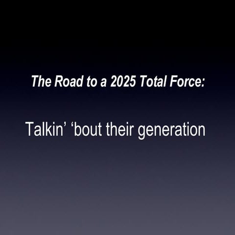 Recruiting Millenials for Military Service