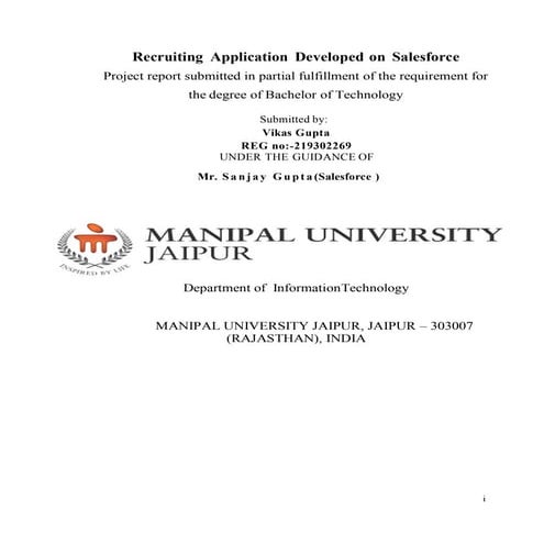 Recruiting Application Developed on Salesforce By Vikas Gupta.pdf