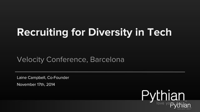 Recruiting for diversity in tech