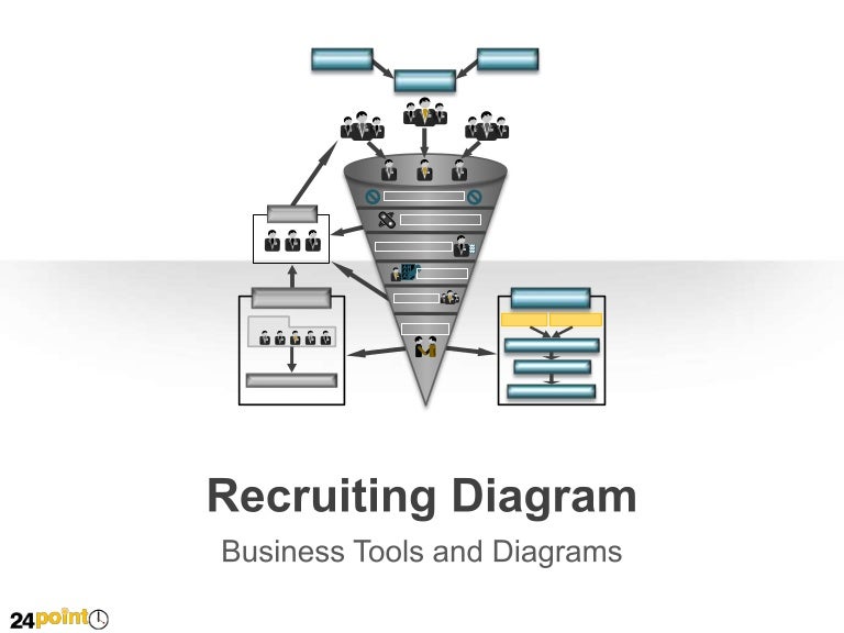 Recruiting Process Diagram PPT Slides
