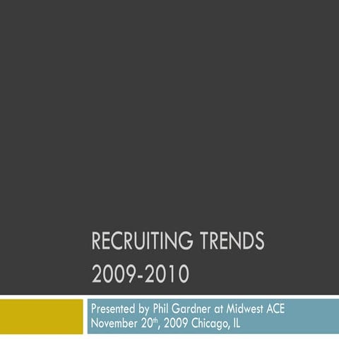 Recruiting Trends