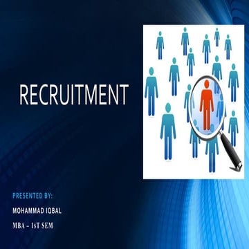 Recruitment